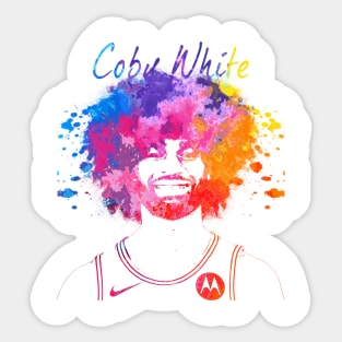 Coby White Sticker